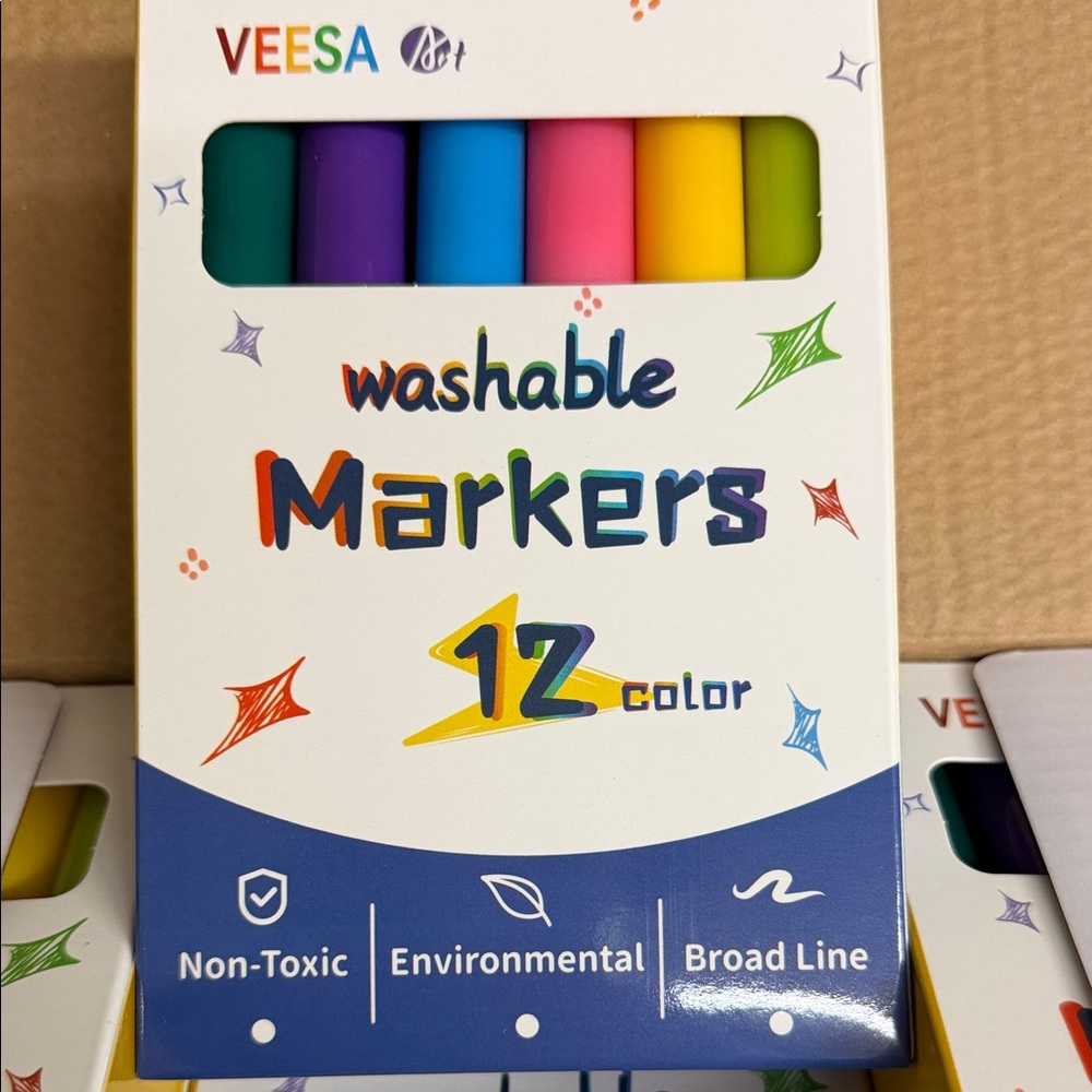Washable Markers 144ct 12 boxes - 12 Colors EASTER BASKET READY